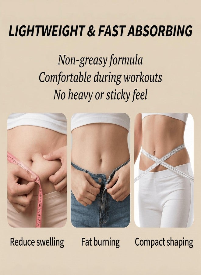 Ganrek Cellulite Cream for Belly & Thighs – Warming Sweat Gel for Workout Support, Helps Improve the Appearance of Cellulite, Body Firming Cream for Active Routines, Fast-Absorbing, 8.82 oz - Image 3