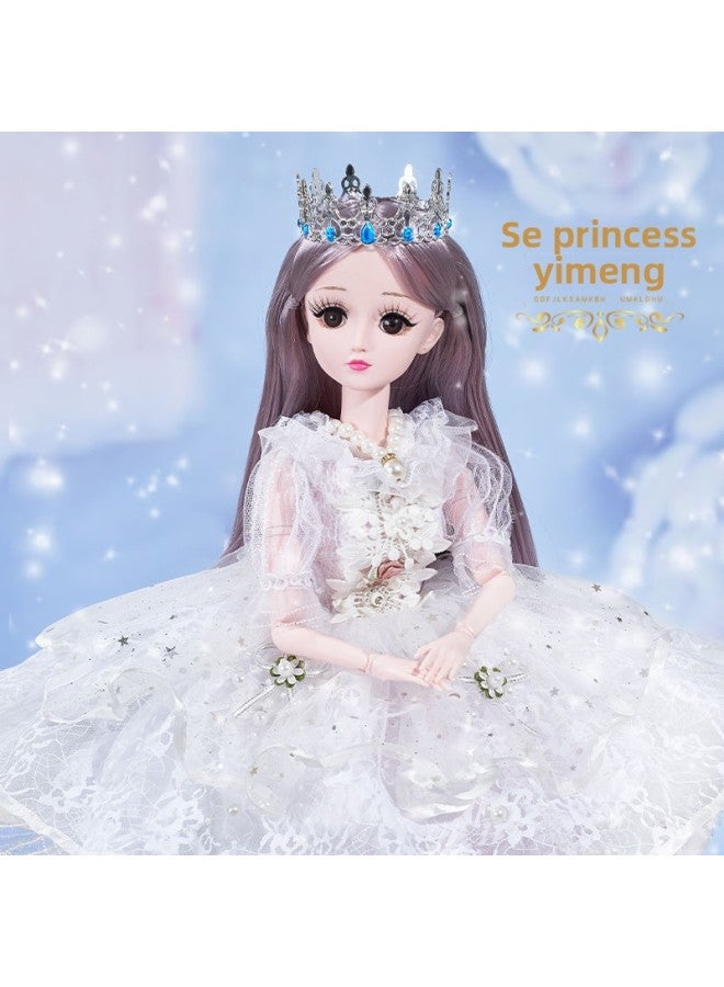 Doll Suit 60cm Doll Large Children Girl Toy Dress Doll Cloth A Generation Of Hair-Color:Yimeng 【upgraded Blink Version】 60cm-Height:Intelligent Conversation + Gift Package C + (14 Sets Of Dresses) Gift Box - Image 1