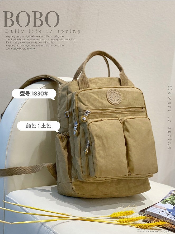 Bo Bu Women's Multi-function Large Capacity Waterproof Nylon Maternity Diaper Backpack - Image 4
