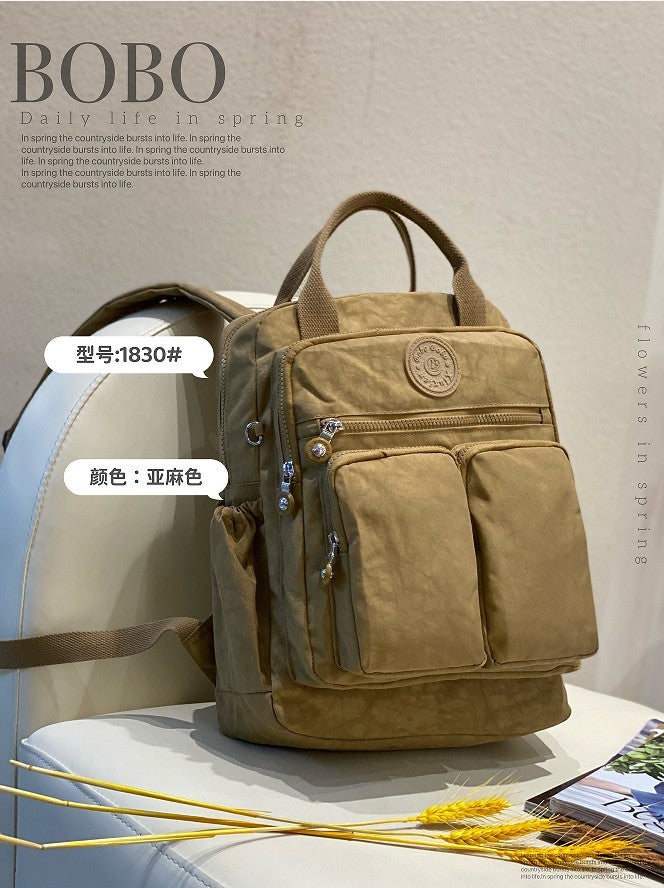 Bo Bu Women's Multi-function Large Capacity Waterproof Nylon Maternity Diaper Backpack - Image 3