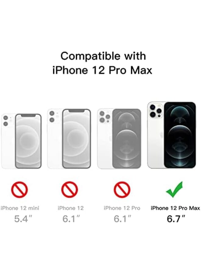 Jetech Magnetic Case For Iphone 12 Pro Max 6.7 Inch Compatible With Magsafe Wireless Charging Shockproof Phone Bumper Cover Anti Scratch Clear Back Rose Gold - Image 2