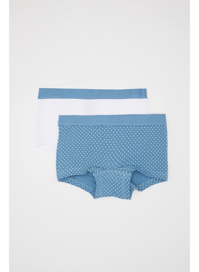 DeFacto Girl Regular Fit Underwear Knitted Boxer - 2 Pack  - Image 4