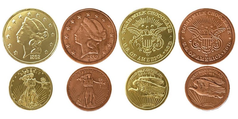 Madelaine Gold Chocolate Coins - St. Patrick’s Day Candy - Gold Foil Wrapped Milk Chocolate Coins Lucky Party Favors - Assorted Sizes 12 Oz - Image 3