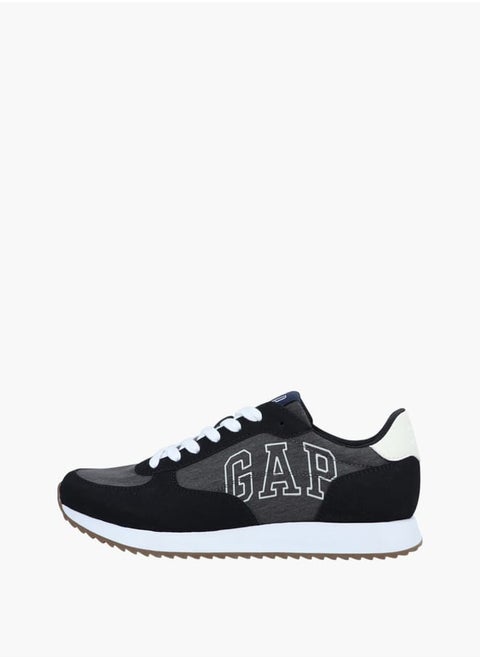Men's Panelled Lace-Up Sneakers
