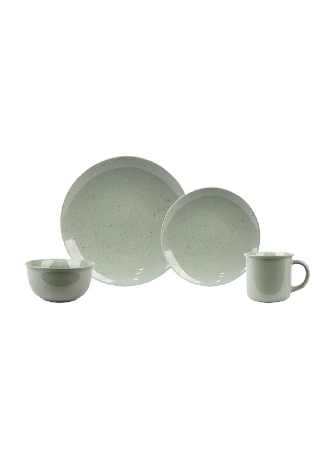 Bien Servi 16-Piece Elegant Design Dinner Set Green 26.8 x 26.5 x 26.5 cm KRJYD536.KRJYB209.KRJY
