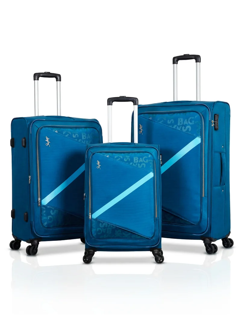 سكاي باجز طقم حقائب سفر  قطع - أزرق