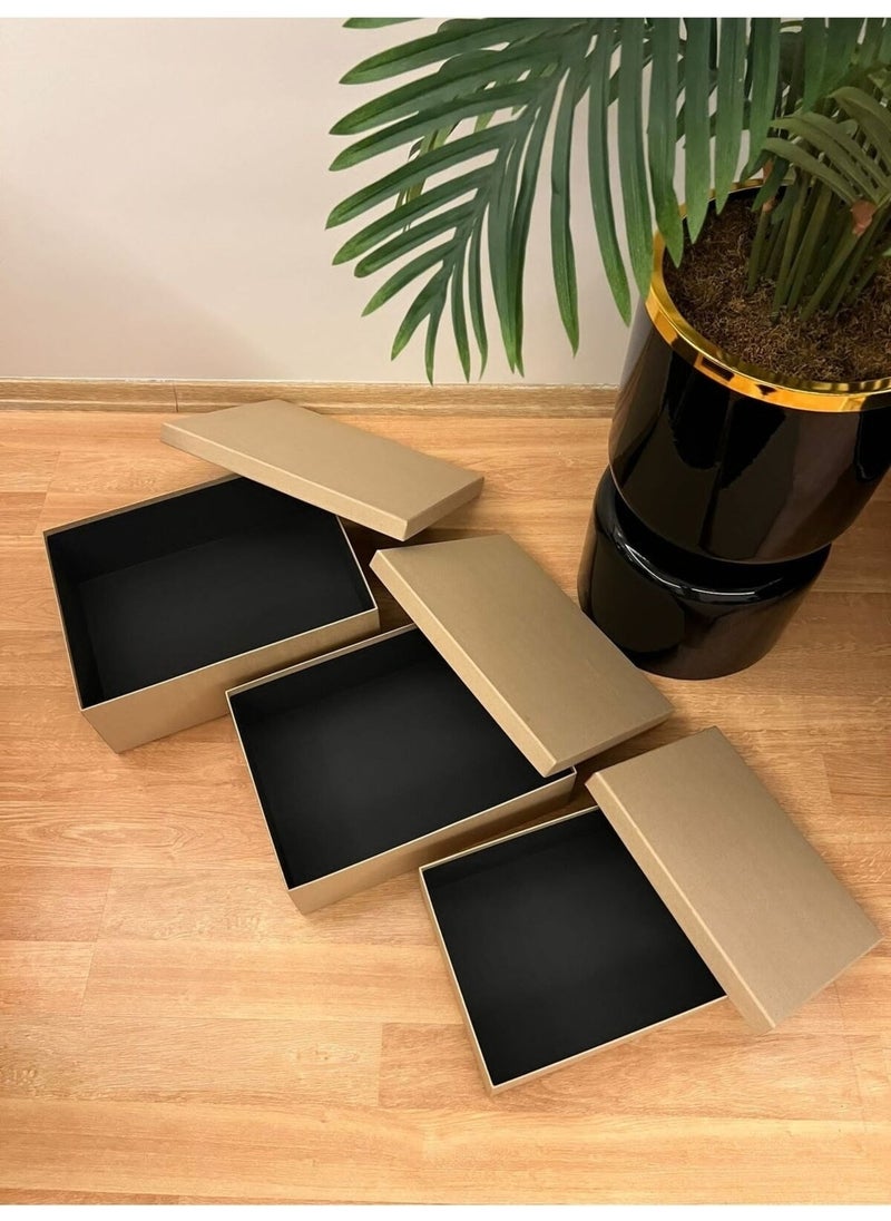Pazarakos Kraft Decorative Box Bride Groom Dowry Pack Set 3 Piece Large Xxl  - Image 3