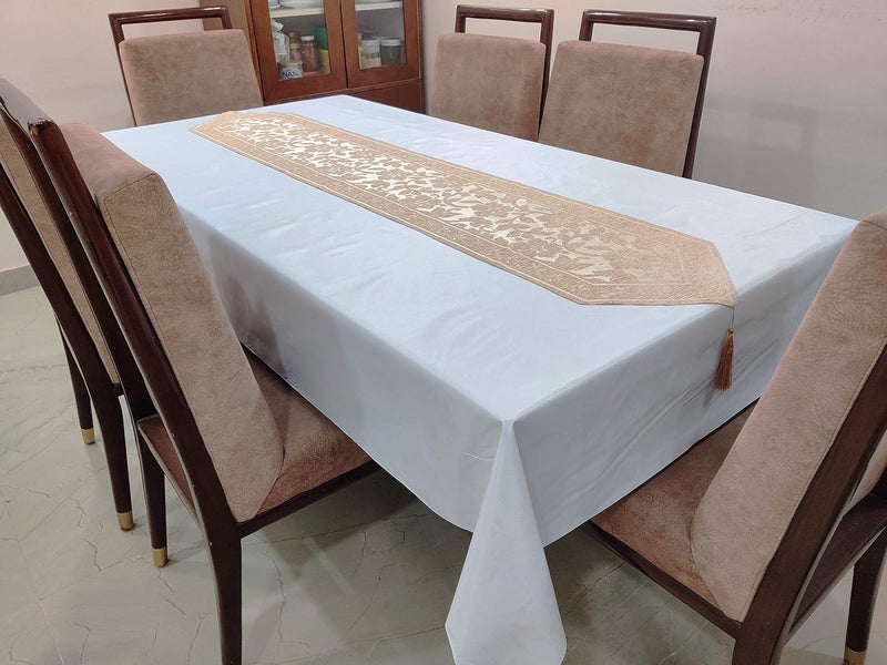 Groki Cotton Designer Digitally Printed Table Runner 16x72 Inches Washable Durable for Dining Kitchen Table Dcor Cream - Image 5