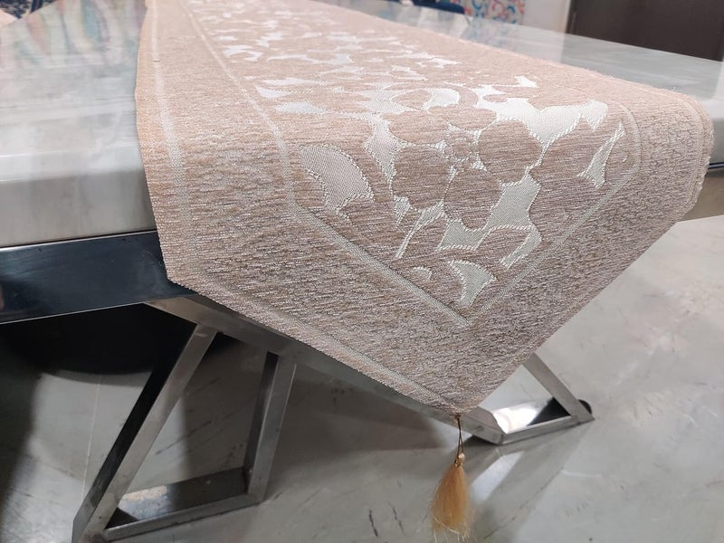 Groki Cotton Designer Digitally Printed Table Runner 16x72 Inches Washable Durable for Dining Kitchen Table Dcor Cream - Image 3