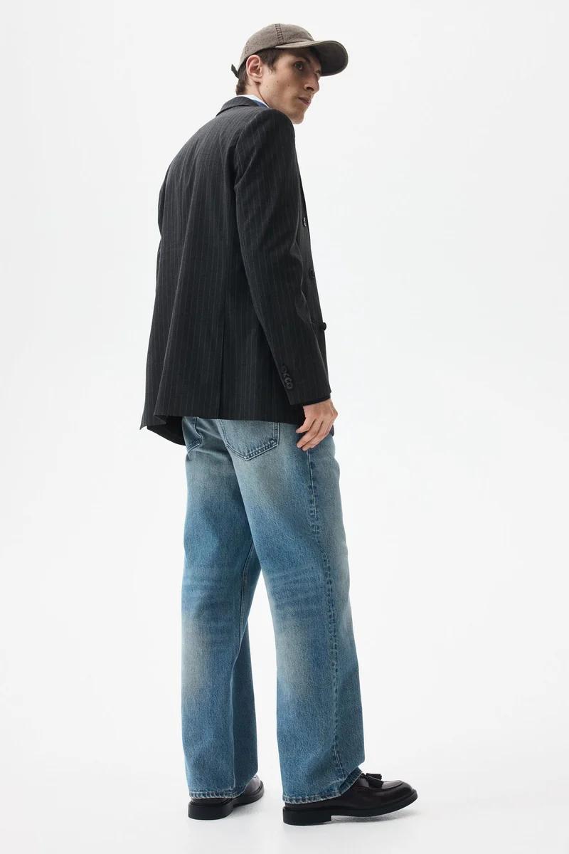 H&M  Relaxed Fit Double-breasted jacket for Men | Best Price UAE