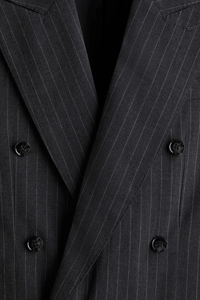 H&M  Relaxed Fit Double-breasted jacket for Men | Best Price UAE