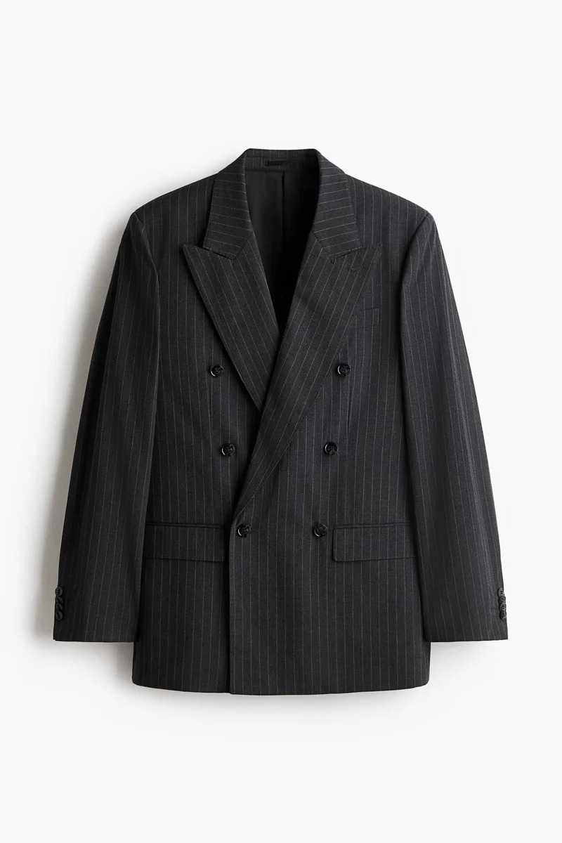 H&M  Relaxed Fit Double-breasted jacket for Men | Best Price UAE