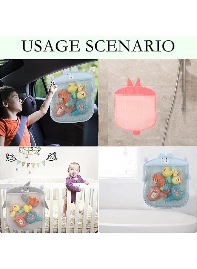 Kids Hanging Mesh Toy Storage Organizer Bag 38×36 cm – Space-Saving Wall & Door Hanging Mesh Storage for Toys - Image 4