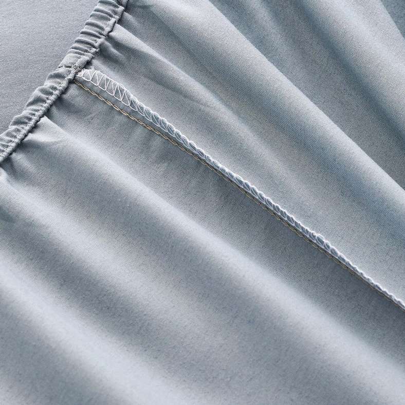 Pan Home Everyday Single Fitted Sheet 90x190+25cm - Metallic Blue - 121FBR9901061 - Image 3