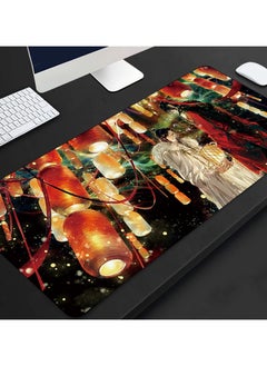 Mouse Pads Chinese Style Anime Girl Mouse Mat Xl Gaming Mousepad Large Gamer Stitched Edges Pc Desk Mat Extended Computer Keyboard Pad 30X80Cm