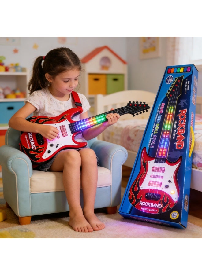 أُذْرِيَّة آلة موسيقية لعبة جيتار لطفل صبي أطفال - Image 5