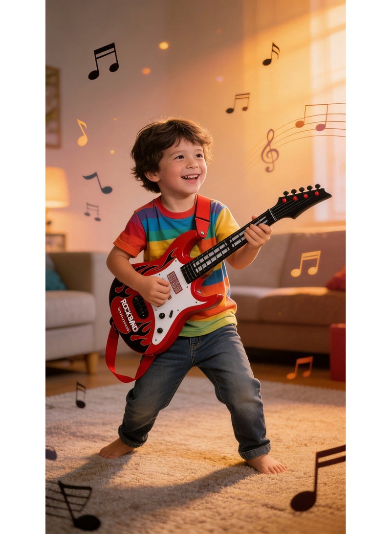 أُذْرِيَّة آلة موسيقية لعبة جيتار لطفل صبي أطفال - Image 2