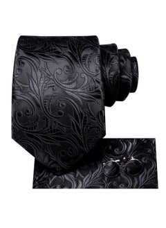 Men Ties Sets Silk Stripe Paisley Necktie Pocket Square Cufflinks For Business Wedding,Black Paisley - pzsku/Z42FF4A92F90ECEDD8CB4Z/45/_/1735566557/0242c743-244b-4b4c-bbb8-76253a11f0f4