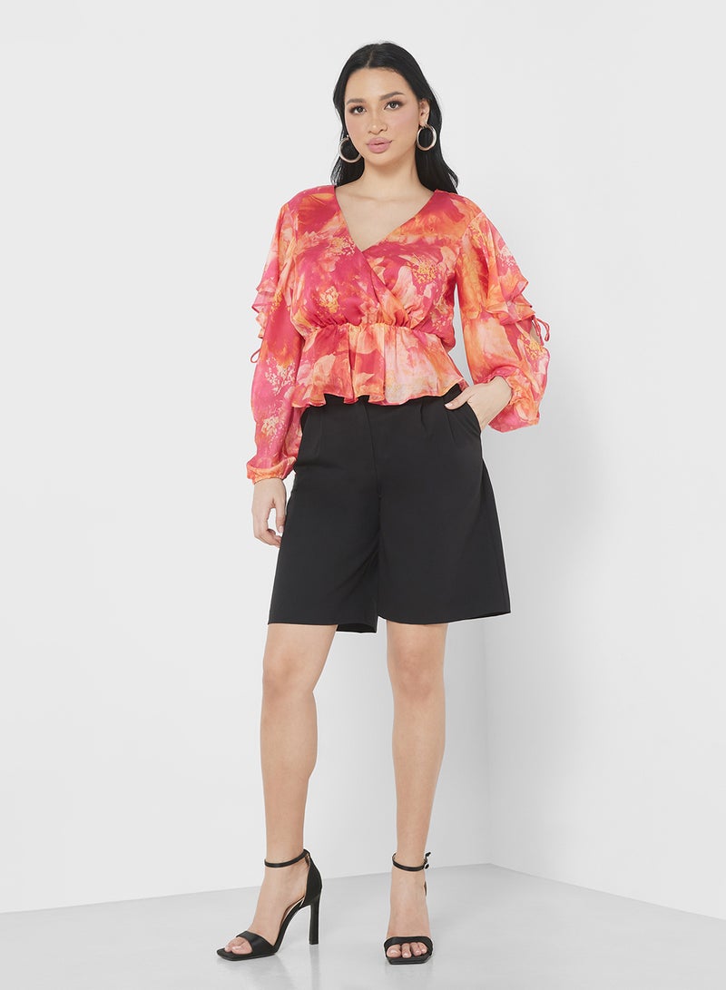 GUESS Floral Printed Crop Top - Image 4