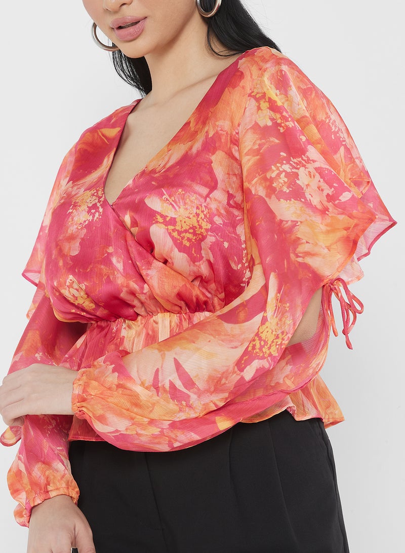 GUESS Floral Printed Crop Top - Image 3