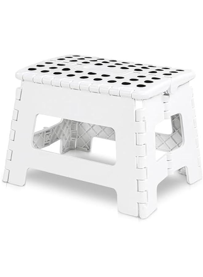 هوكور TRASSLE Folding Step Stool - Step Stool for Kids,Foot Stool with 22CM Height - Holds Up to 150kg - Lightweight Plastic Foldable Step Stool for Kitchen, Bathroom & Living Room - Image 1