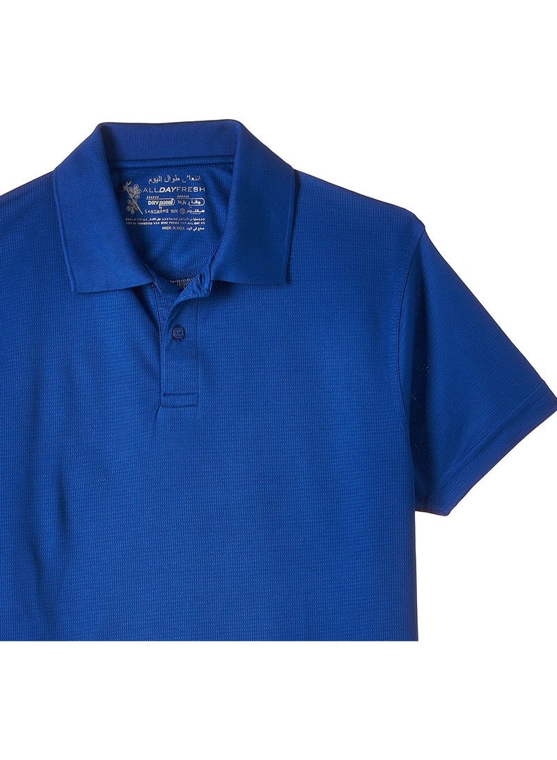 SANTHOME men s all day fresh half sleeve dryfit polo t shirt with uv protection - Image 3