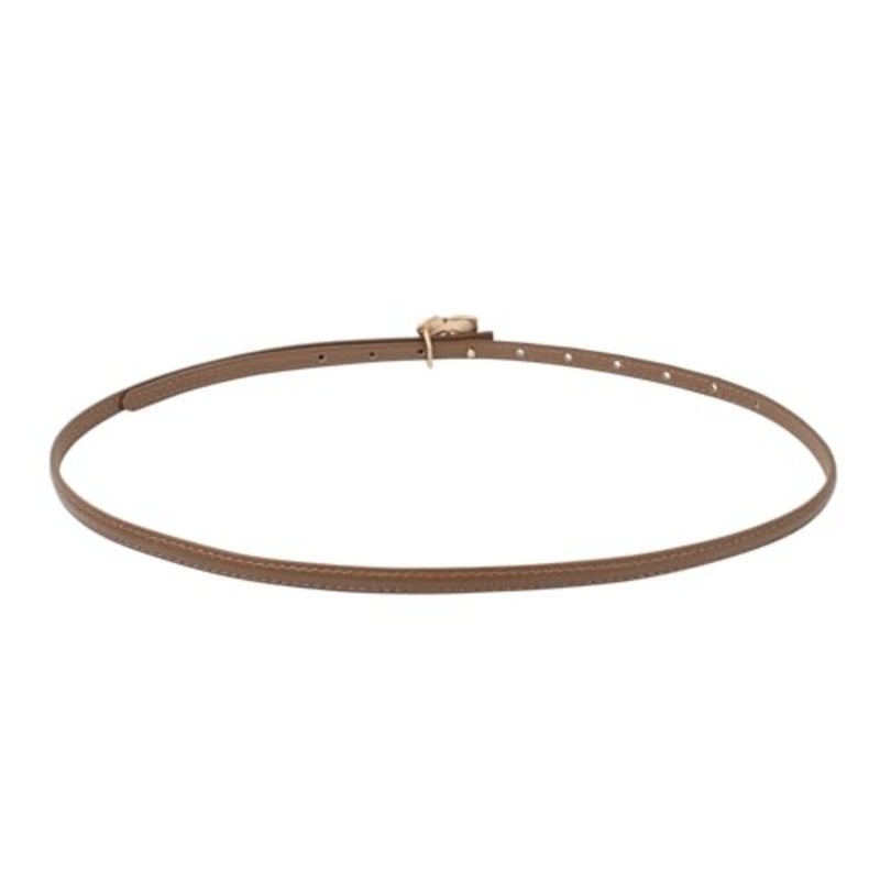 U Scinan Soft Leather Women's Thin Belt 1cm Width - Flower Embellished Adjustable Waist Belt for Dresses, Jeans - Image 5