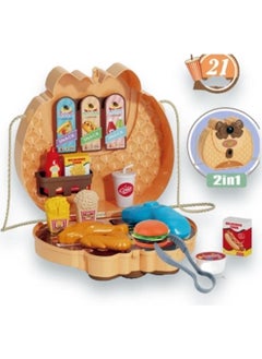 SOLE 2in1, 21 Piece Toy Fast Food Set with Stylish Bag  - Image 2