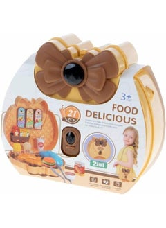 SOLE 2in1, 21 Piece Toy Fast Food Set with Stylish Bag  - Image 5
