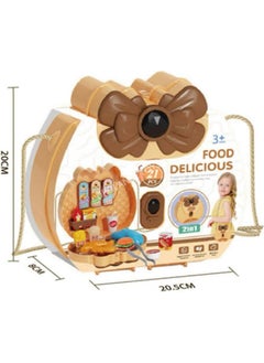 SOLE 2in1, 21 Piece Toy Fast Food Set with Stylish Bag  - Image 4