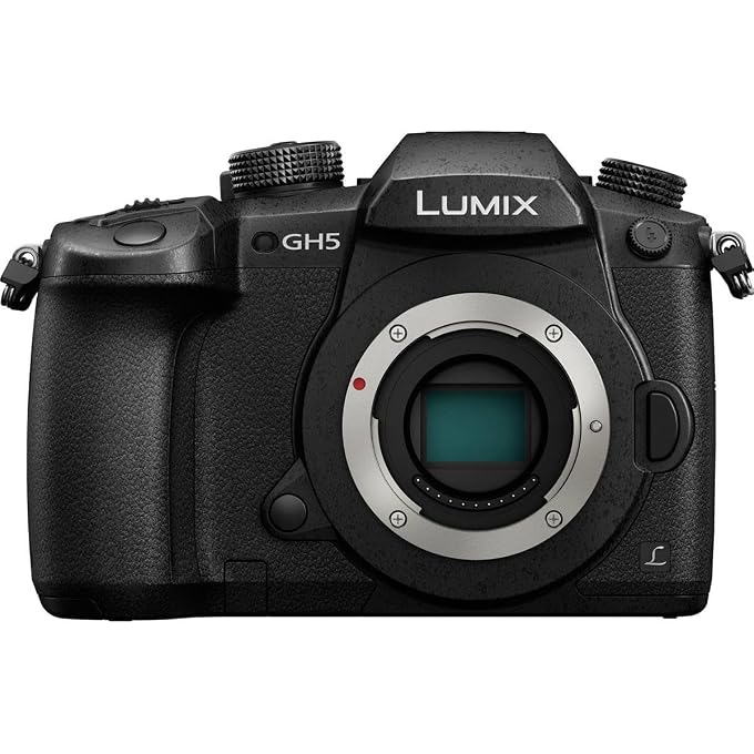 PANASONIC LUMIX GH5 Body 4K Mirrorless Camera, 20.3 Megapixels, Dual I.S. 2.0, 4K 422 10-bit, Full Size HDMI Out, 3 Inch Touch LCD, DC-GH5KBODY (USA Black) (Renewed) - Image 1