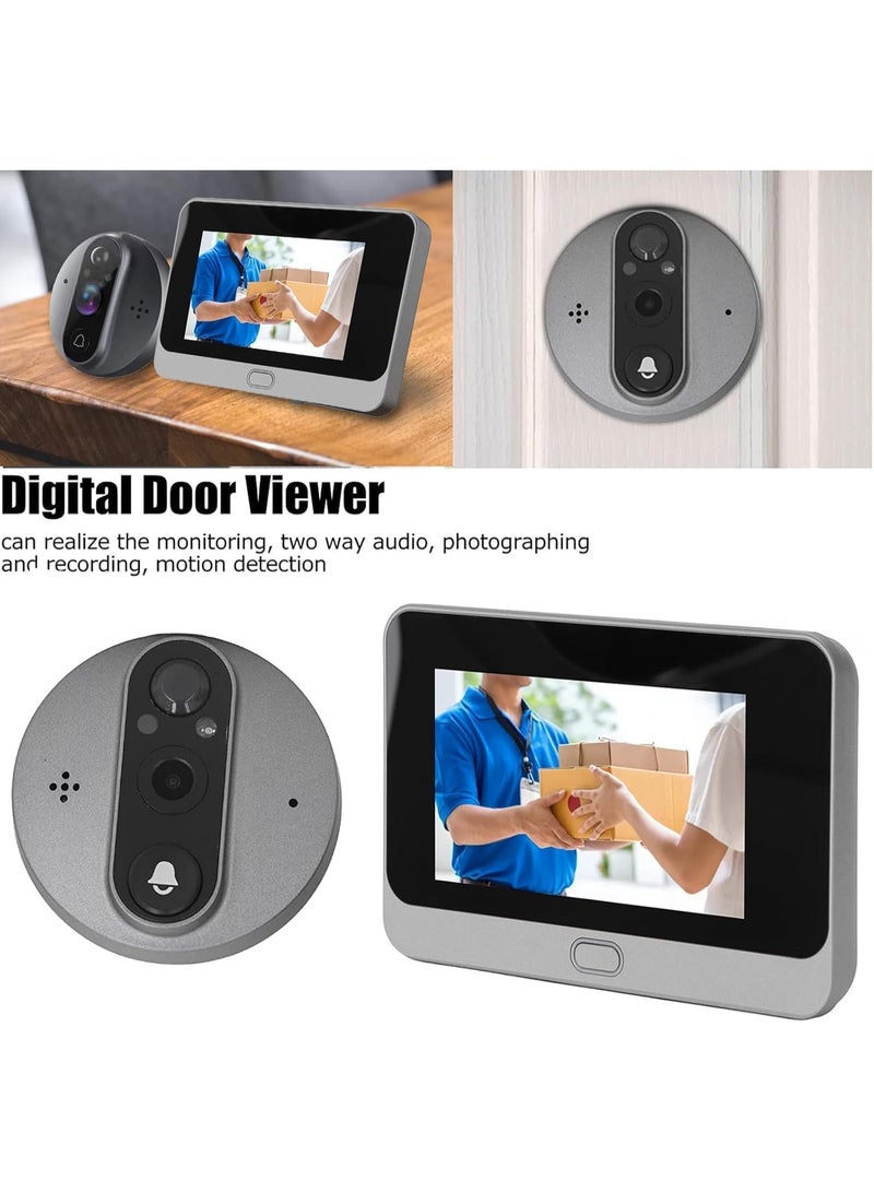 BlueFire Smart Video Doorbell with Indoor Screen Wireless Door Camera Two Way Audio Night Vision Black - Image 5