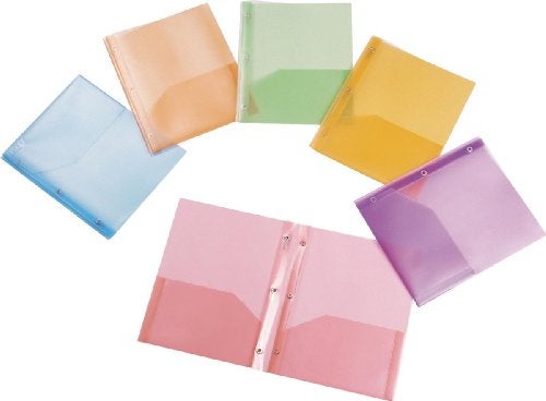 Filexec 50031-6791 6791, Prong Report Cover, 2 Pocket, Letter Size, Set of 12, 6 Asst Colors, 2 Each Blueberry, Strawberry, Grape, Lime, Lemon, Lime, Tangerine - Image 1