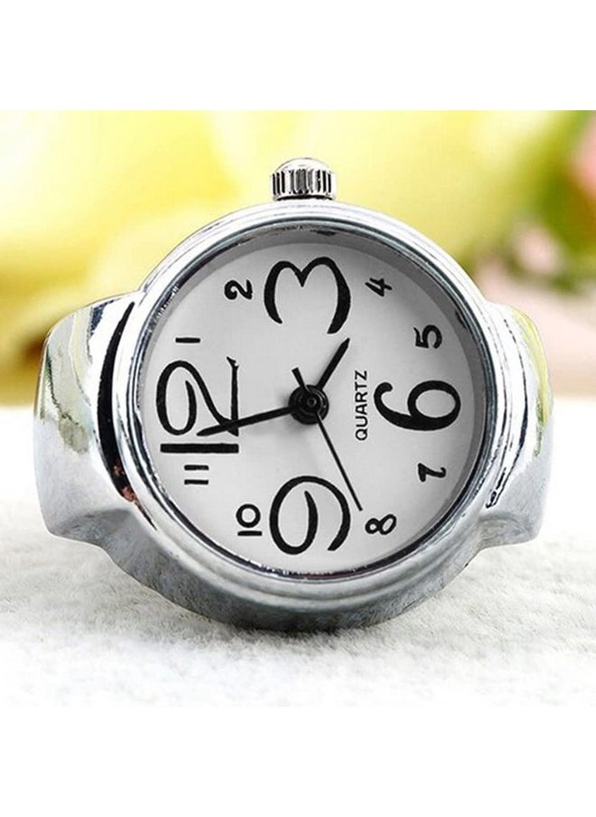YouBella - YouBella Jewellery Stylish Unisex Finger Ring Watch for Girls/Women/Men/Boys (White) - Image 1
