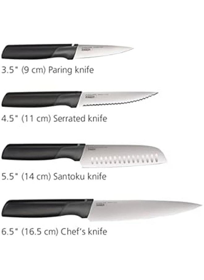 Joseph Joseph Folio Plus 8 Piece Knife And Chopping Board Set With Storage Case Graphite  - Image 4