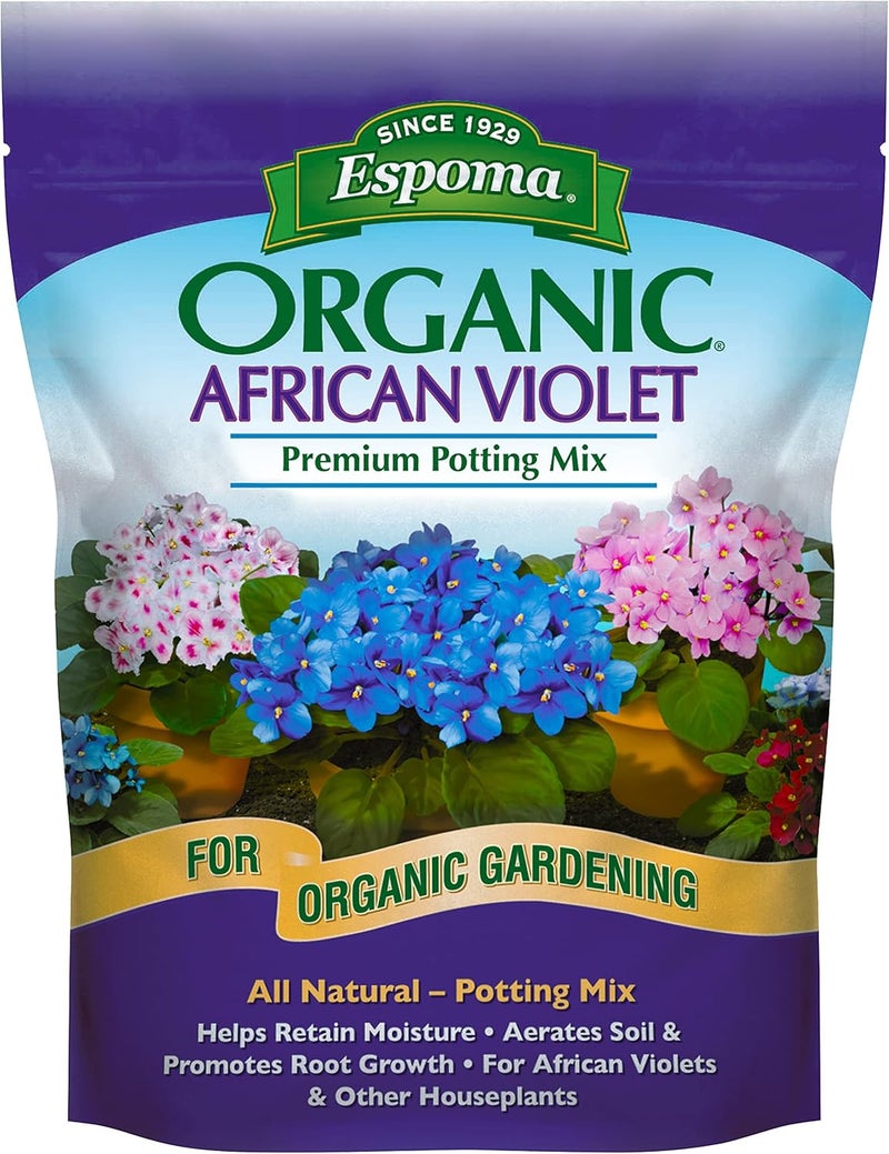 Espoma Organic African Violet Potting Mix, 4-Quart - Premium Soil for Houseplants - Image 1