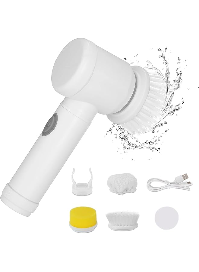 promass Magic Brush Electric Spin Scrubber, Electric Cleaning Brush with 3 Brush Heads,Bathroom Rechargeable Scrub Brush,Shower Scrubber for Cleaning丨Wall/Bathtub/Toilet/Window/Kitchen/Sink/Dish - Image 1