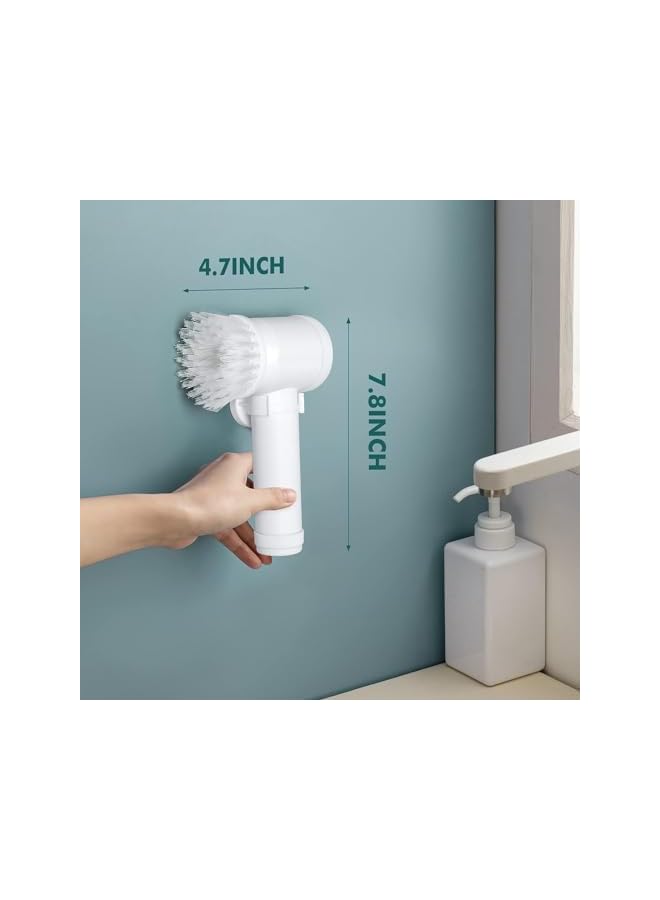 promass Magic Brush Electric Spin Scrubber, Electric Cleaning Brush with 3 Brush Heads,Bathroom Rechargeable Scrub Brush,Shower Scrubber for Cleaning丨Wall/Bathtub/Toilet/Window/Kitchen/Sink/Dish - Image 2
