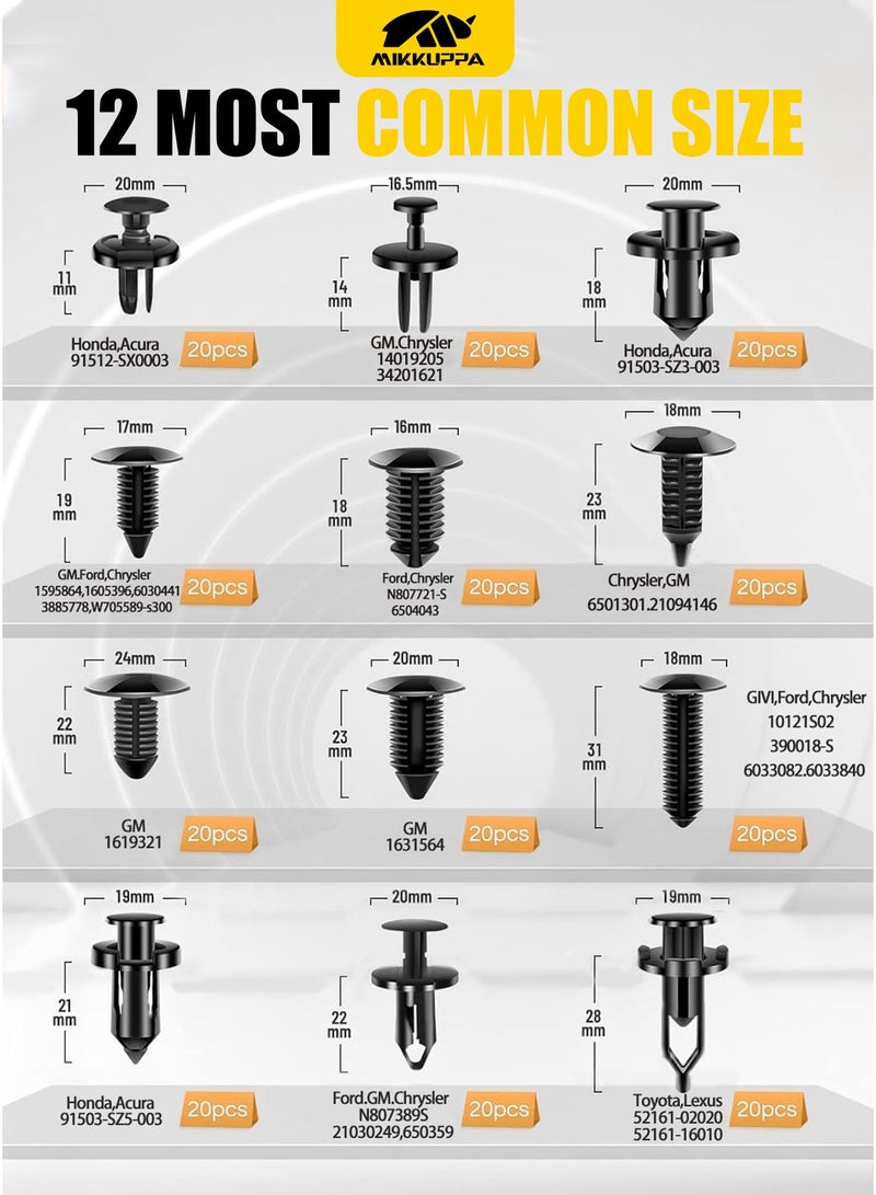 MIKKUPPA Fastener Bumper Fixing Clips For Ford And Chevrolet - Image 2