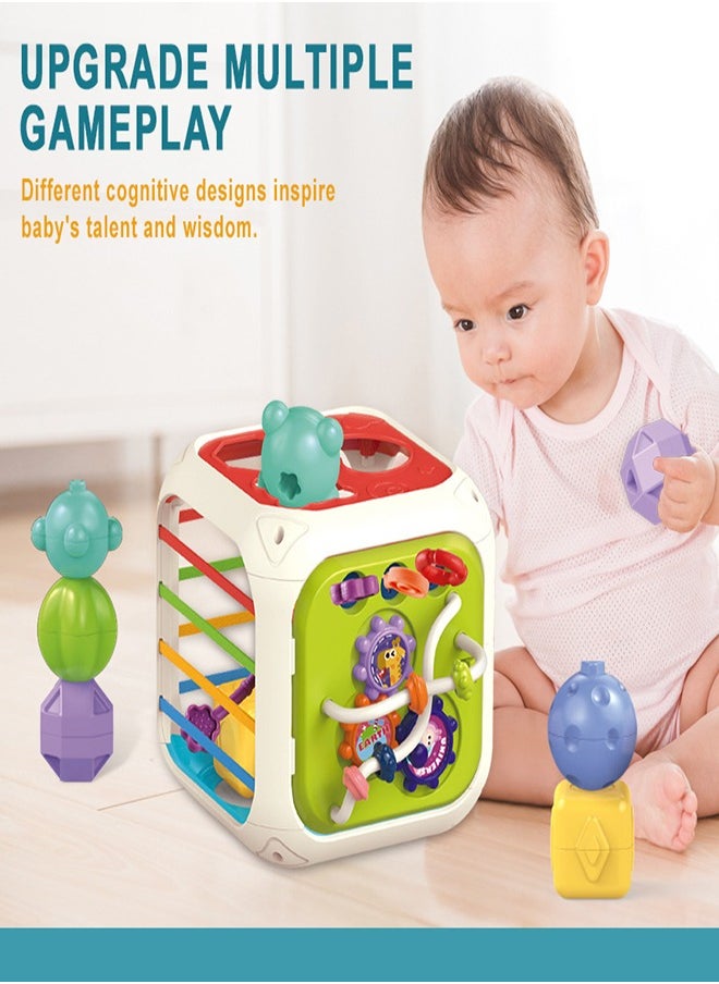 Baby Sensory Montessori Toys Toddler shape sorter Developmental Learning Toys Birthday Gifts, Multifunction Learning Education Preschool Toys