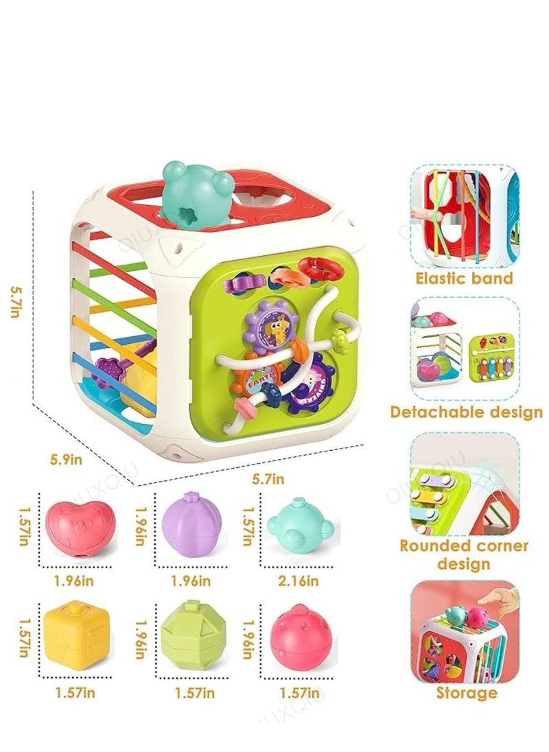 Baby Sensory Montessori Toys Toddler shape sorter Developmental Learning Toys Birthday Gifts, Multifunction Learning Education Preschool Toys