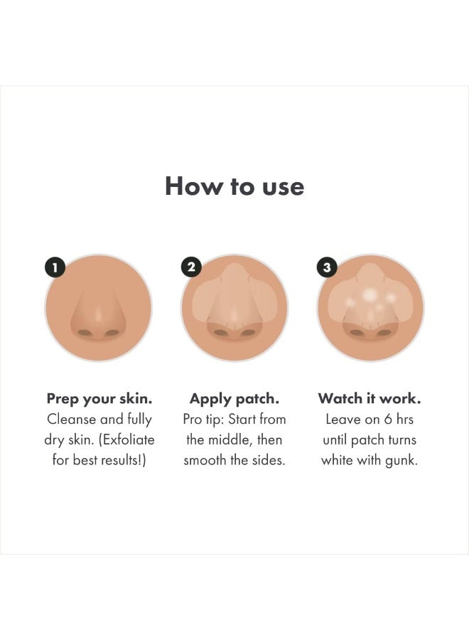 Mighty Patch - XL Hydrocolloid Patches for Nose Pores, Pimples, Zits and Oil - Dermatologist-Approved Overnight Pore Strips to Absorb Acne Nose Gunk (10 Count) - Image 3