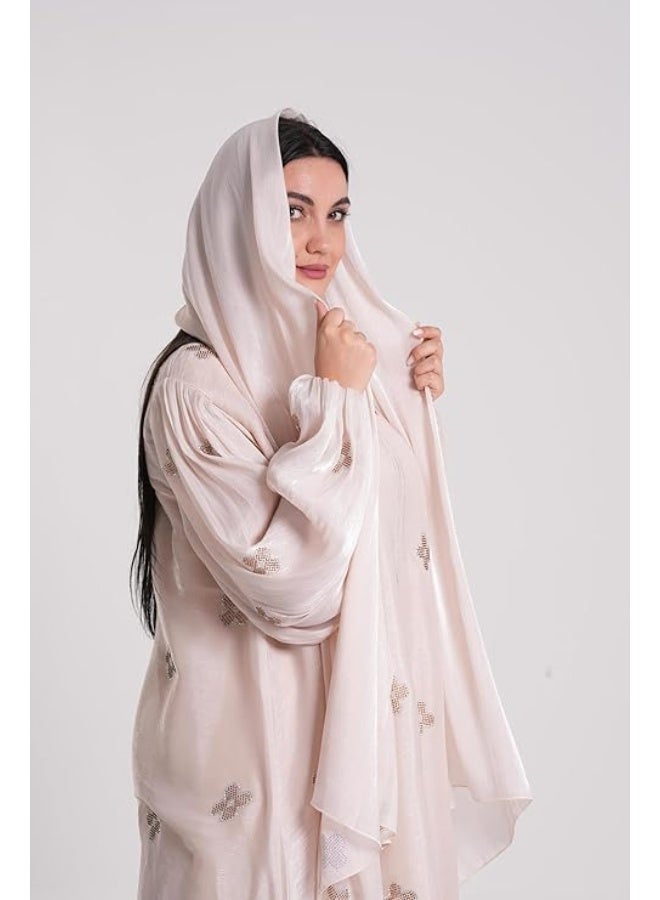 عباية محتشمة أنيقة مزينة للنساء - Image 3