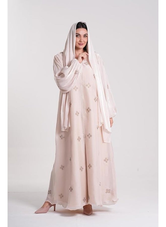 عباية محتشمة أنيقة مزينة للنساء - Image 2