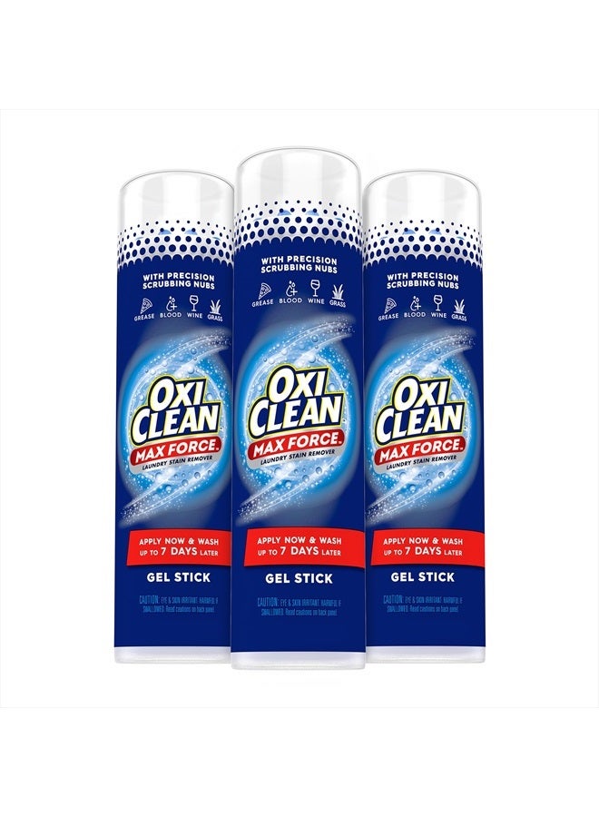 Oxiclean جل مزيل بقع الغسيل ماكس فورس، 6.2 أونصة سائلة، عبوة من 3 قطع - Image 1