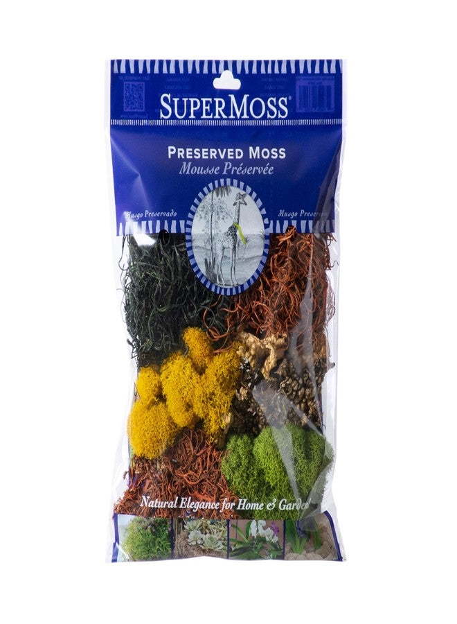 SuperMoss (23309) Moss Mix - Premium Decorative Moss for Crafts, Terrariums, Wedding & Table Décor, 80.75 Cubic inches (Approx. 2 oz), Halloween - Image 1