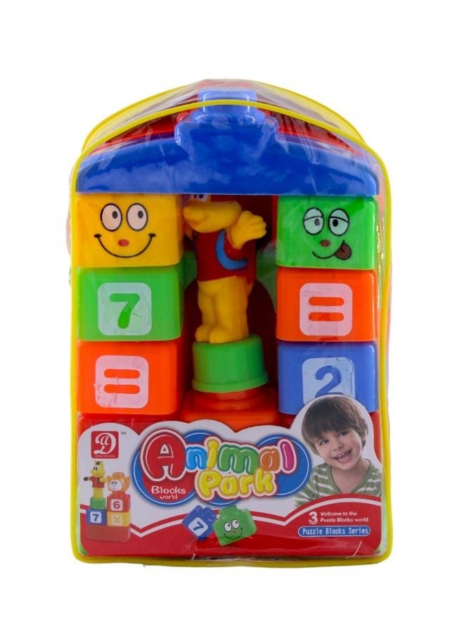 Rally Kids Building Blocks Animal Park Puzzle Block Series Playset  - Image 1