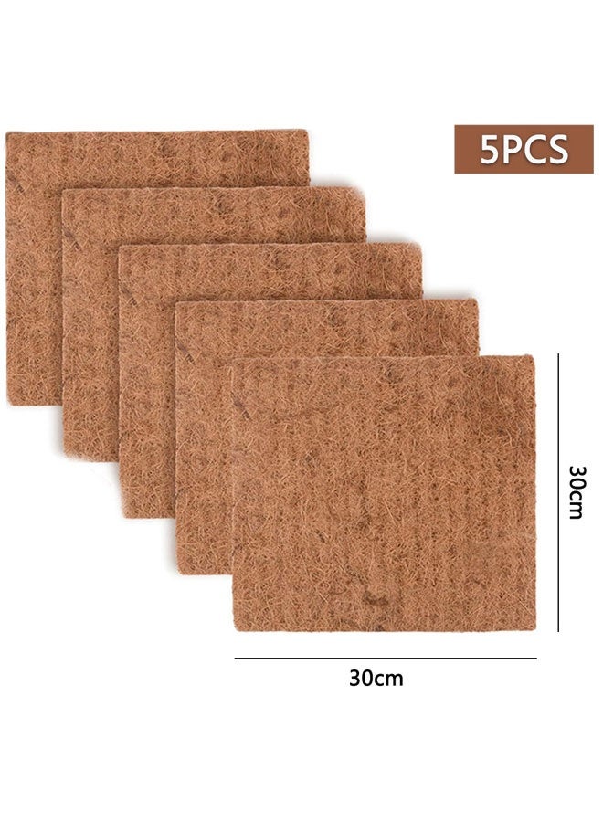 وهاواي 5 Pack Chicken Nesting Pads Natural Coconut Fiber Laying Hen Nesting Box Liners Nesting Pads for Chicken Coop Chicken Bedding Fit Most Nesting Boxes 30x30cm - Image 2
