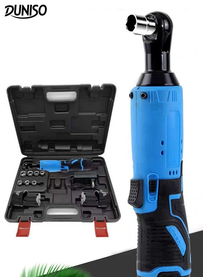 DUNISO Cordless Impact Wrench Set High Torque Brushless Impact Wrench Rechargeable Forward Reverse Electric Brushless Wrench Driver with Battery and Multi-functional Accessories for Car Truck Tires Scaffolding - Image 1