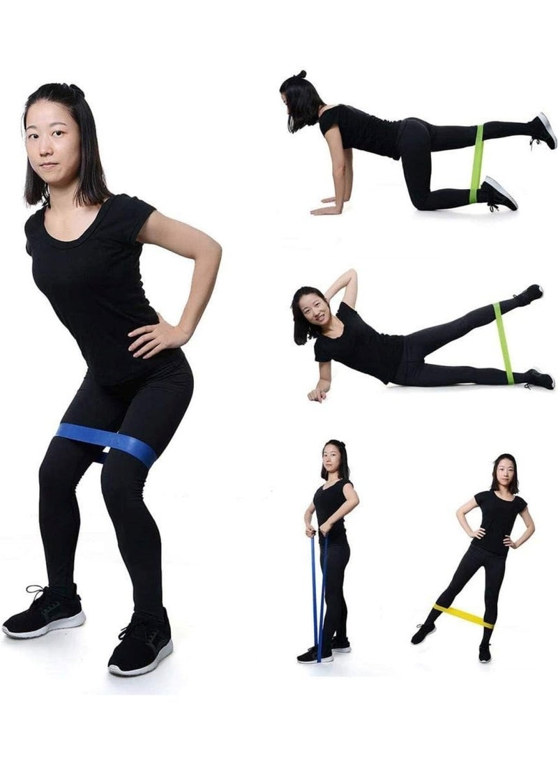 Latex Fitness Resistance Bands Set Travel-Friendly & Assorted - Image 5